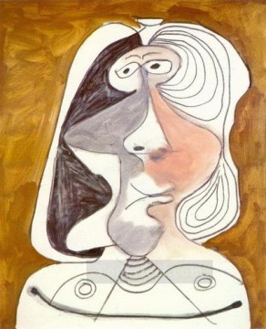 パブロ・ピカソ Painting - 女性の胸像 6 1971 パブロ・ピカソ